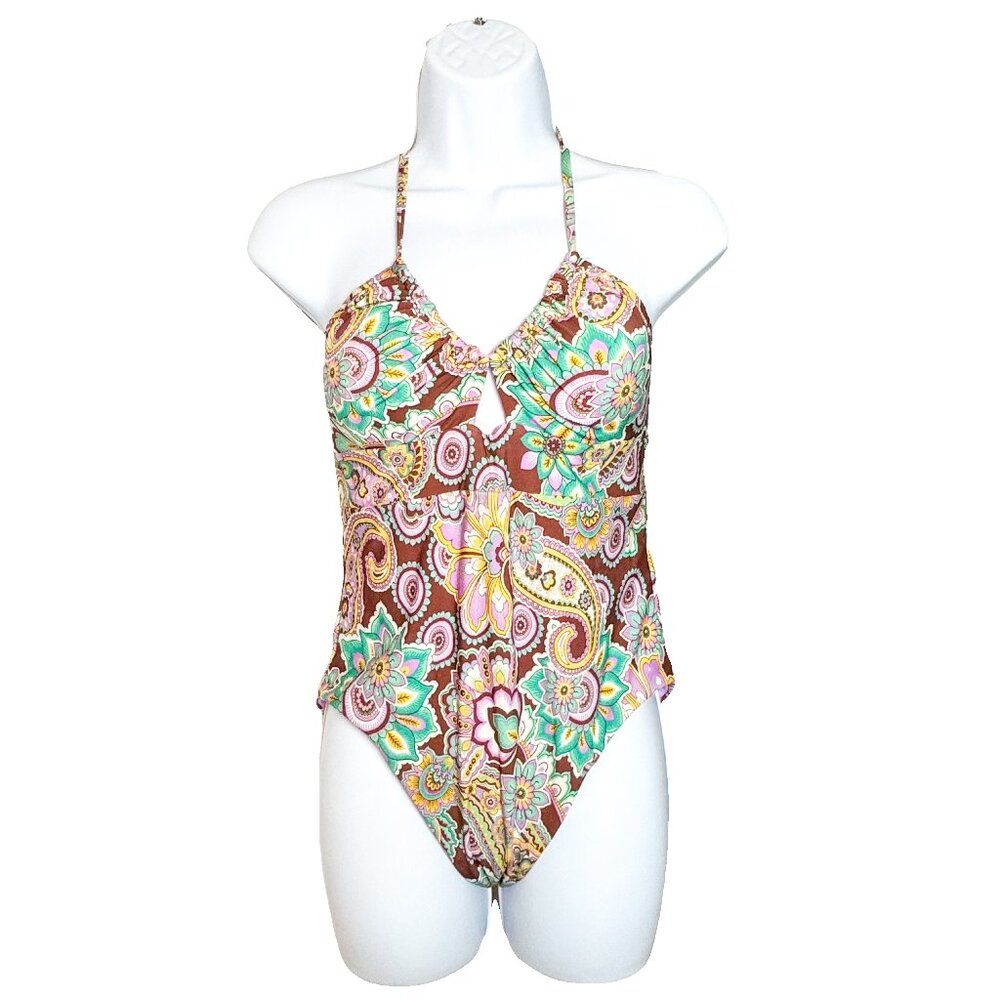 NWOT - Becca Multicolor One Piece Swimsuit -Size Large